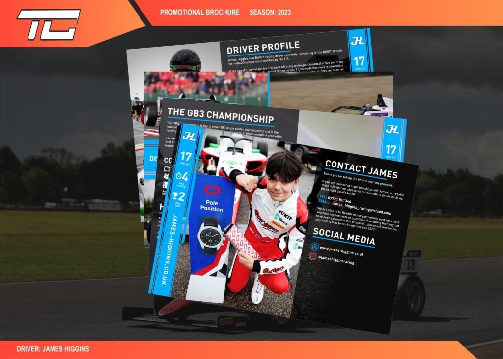 Motorsport design - Promotional Material example